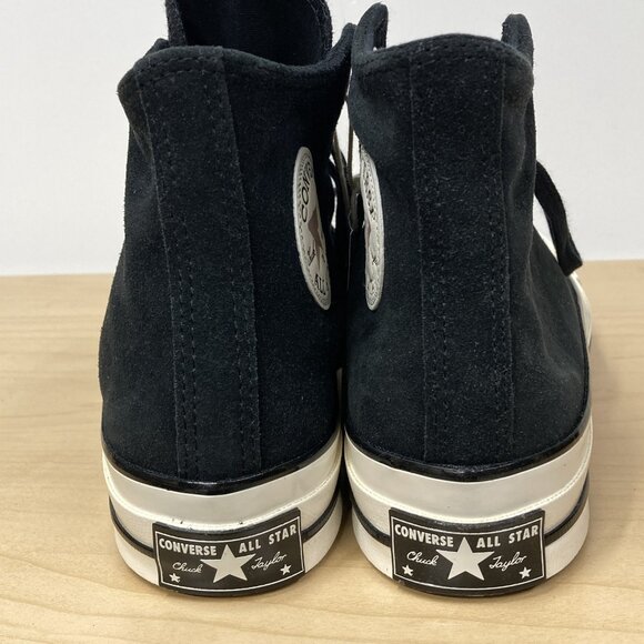 Converse Chuck 70 Hi Top Sneaker Unisex Sz W 7 / M 5 Black Suede NEW Minor Flaw - Picture 6 of 11